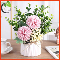 Bình Hoa Bồ Công Anh Bình Hoa Mini Để Bàn Cao 25cm Trang Trí Kệ Tủ Bàn Giá Sách