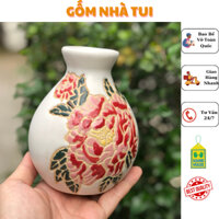 BÌNH HOA CẨM CHƯỚNG VÀ BÁCH HOA NHỎ TDM 13.5CM