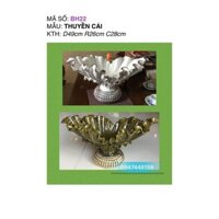 Bình hoa composite dáng thuyền cải cao 28cm