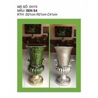 Bình hoa composite Sen S4 ( cắm lông công, hoa lụa...)💯BAO BỂ VỠ💯