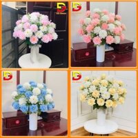 Bình Hoa Cúc Mix Cắm Sẵn Lọ Hoa Giả Cao 50Cm Decor Bàn Trà Nhà Hàng Khách Sạn DG-171