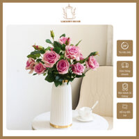 Bình hoa decor, lọ hoa, gốm sứ, bình cắm hoa tươi, hoa khô, phong cách Bắc Âu