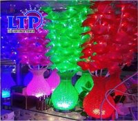 Bình Hoa Đèn Led để bàn - Hoa sợi quang học