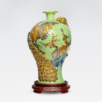 Bình hoa đẹp giá rẻ đắp nổi Công Đào