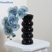 Bình hoa FOUNDTWO, Chậu trồng hoa thủy canh đơn giản bằng gốm sứ, Trang trí máy tính để bàn Lễ hội giữ hoa tinh tế sáng tạo hiện đại