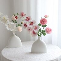 Bình hoa giả lan hồ điệp bình tam giác trang trí nhà cửa, phòng khách, bàn làm việc, kệ tủ