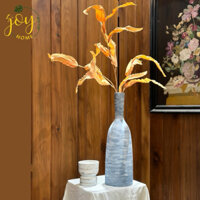Bình Hoa gốm Rustic cổ cao, cắm cành Thạch nam, thiên nam, cỏ lau xù…decor trang trí quán cafe nhà ở