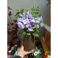 Bình hoa kẽm nhung