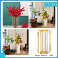 Bình hoa khô thủy tinh Dickly Trang trí nội thất Bình hoa khô Hoa vàng