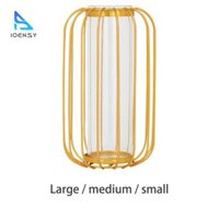 Bình hoa khô thủy tinh Ioensy Trang trí nội thất Bình hoa khô Hoa vàng