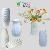 Bình hoa, lọ hoa, bình cắm hoa sứ trắng cao cấp, nhiều mẫu dễ chọn lựa