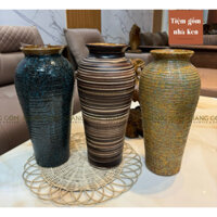 Bình Hoa , Lọ Hoa dáng đùi dế cắm ly đào đông lay ơn decor