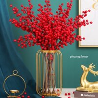 Bình hoa lọ hoa đèn lồng khung sắt mạ vàng lõi thủy tinh sang trọng dùng cắm trang trí decor phòng khách tuyệt đẹp sotob