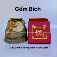 Bình Hoa Lọ Hoa Kèm Hộp Mã GB15 Quà Tặng Tân Gia, Thầy Cô, Bạn Bè Men Mộc Vẽ Tay Gốm Bát Tràng