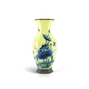 Bình hoa Lộc Phát 40 cm – Sen Vàng Nền Vàng