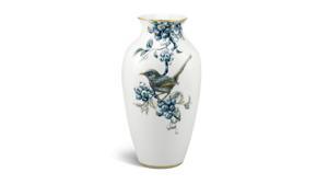 Bình hoa Minh Long Chim Chích Chòe và Quả Quất 27cm