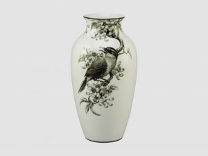 Bình hoa Minh Long Chim Họa Mi và Hoa Bưởi