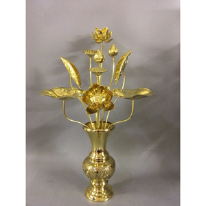 Bình hoa Minh Long Sen Vàng – 30cm