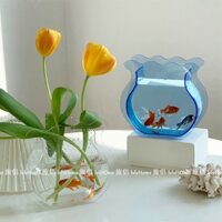 Bình Hoa Nhựa Acrylic Thiết Kế Đơn Giản Trang Trí Bể Cá
