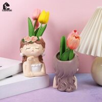 Bình hoa nhựa Sắp xếp hoa trang trí cho kệ phòng khách Mantel