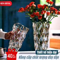 Bình Hoa Pha Lê Bohemia Myd.23 Cao Cấp, Thủy Tinh Thủ Công, Tinh Tế, Sang Trọng, Cao 24cm