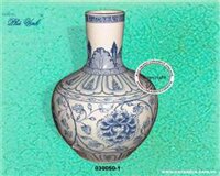 Bình hoa sứ men xanh ngọc Bát Tràng
