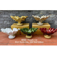 Bình hoa thuyền cải composite - lọ cắm hoa cao cấp, bình hoa trang trí.mã bh22