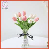Bình Hoa Tulip Để Bàn  Cao 25-28cm Trang Trí Nội Thất Xinh Xắn