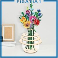 Bình hoa xếp hình bằng gỗ Trang trí cho văn phòng tại nhà Nhẹ Đa năng Dễ dàng lắp đặt Đế trưng bày trang trí thủ công