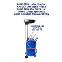 Bình hứng hút nhớt thải khí nén 70L Wadfow WKD2A07