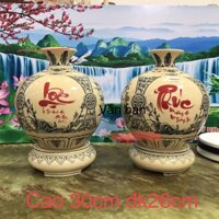 Bình Hút Lộc gốm chu đậu HD