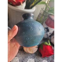 Bình hút lộc Gốm mộc xanh đen lava cực đẹp Gốm Nhật