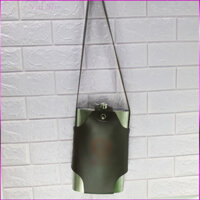 Bình inox 304 đựng rượu cccp dung tích 2 lít dày 0.6 bao gồm túi đựng bình tặng 1 chén 1 phễu