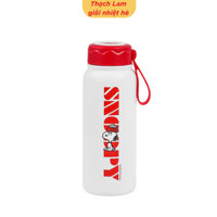 Bình inox giữ nhiệt Snoopy dung tích 500ml giữ nhiệt cute có lõi lọc kèm quai xách tiện lợi, chống rỉ