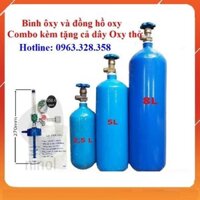 Bình Khí Oxy, Bình Oxy Cho Bệnh Nhân 5 , 8 Lít, 40 Lít - Hà Nội giao 30P