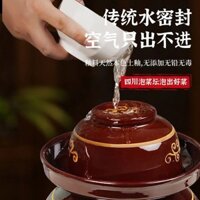 Bình kim chi Tứ Xuyên, bình gốm sứ kiểu cũ, bình Dưa Cải dày gia dụng, bình dưa chua, bình DƯA CHUA