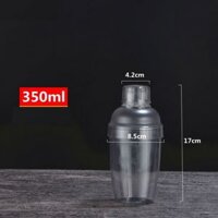 Bình lắc 350ml pha chế shaker nhựa, có vạch chia