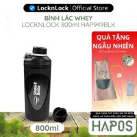 Bình lắc Balance Whey Shake It Locknlock Chính hãng, có vạch chia dung tích và quai xách HAP949BLK Đen - HAPOS BEAUTY