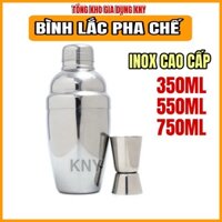 Bình lắc INOX pha chế cocktail trà sữa nhiều dung tích 350 - 750ml inox cao cấp KNY