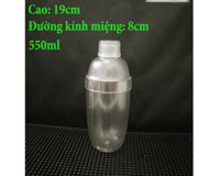 BÌNH LẮC NHỰA TRONG 550ML
