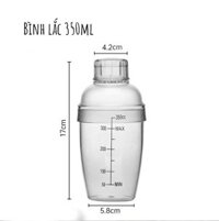Bình lắc pha chế nhựa Cocktail Shaker 350ml