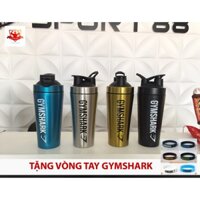 Bình Lắc Shaker Gym shark inox cao cấp