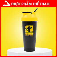 Bình lắc Shaker Pha Whey Mass - LOGO MUSCLETECH &amp; TC Sport Food - Màu Sắc Ngẫu Nhiên - Bình Đen Nắp Vàng
