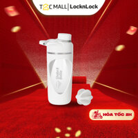 Bình Lắc Tập Gym LocknLock 800ml, Bình Nước Lắc Whey Shaker Thể Thao Màu Trắng HAP949WHT T2C Mall