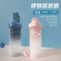 Bình Lắc Thể Dục Thể Thao Cốc Nước Nam Nữ Sữa Lắc Máy Xay Sinh Tố Cốc Protein Lắc Cốc Dung Tích Lớn Di Động Cốc Nhỏ Cốc Nước 0320