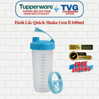 Bình Lắc Tupperware Quick Shake Gen II Bình Lắc Sinh Tố, Trái Cây, Trà Sữa- Nhựa Nguyên Sinh