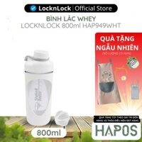Bình lắc Whey Balance Shake it Locknlock Chính hãng, có vạch chia dung tích, quai xách HAP949WHT Trắng - HAPOS BEAUTY