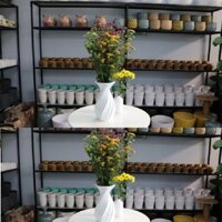 Bình lọ cắm hoa 28cm  gốm sứ Minh Long bát tràng
