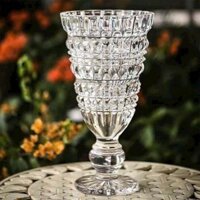 Bình lọ cắm hoa thủy tinh để bàn cao cấp -Kích thước cao 25cm, Phụ kiện trang trí, decor nhà cửa ( THÙNG 15 C )