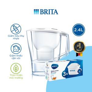 Bình lọc nước Brita Aluna Cool White - 2.4 lít